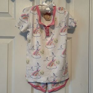 The Beaufort Bonnet Company Size 5 Rainbow PJs